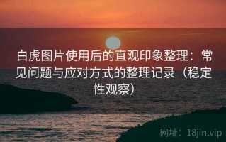 白虎图片使用后的直观印象整理：常见问题与应对方式的整理记录（稳定性观察）