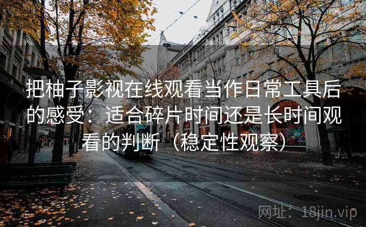 把柚子影视在线观看当作日常工具后的感受：适合碎片时间还是长时间观看的判断（稳定性观察）