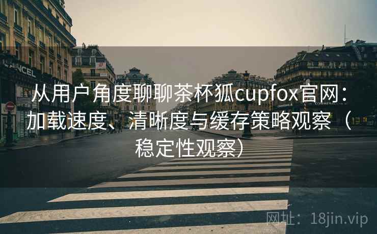 从用户角度聊聊茶杯狐cupfox官网：加载速度、清晰度与缓存策略观察（稳定性观察）