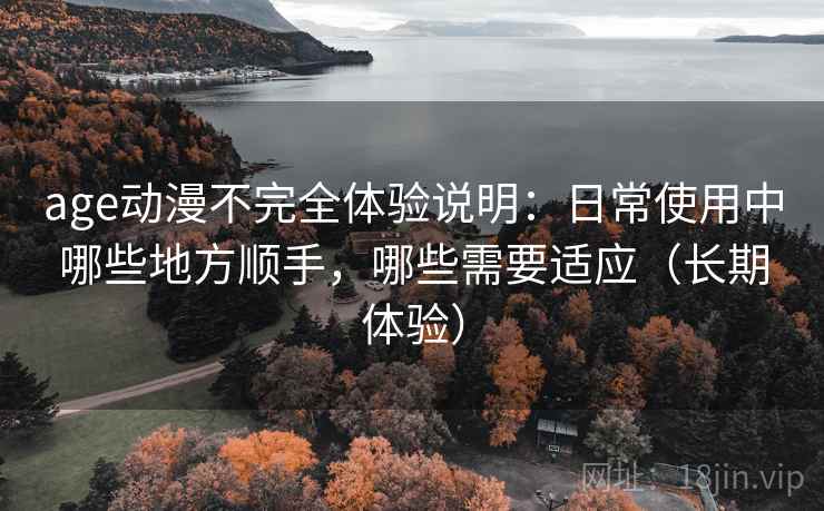 age动漫不完全体验说明：日常使用中哪些地方顺手，哪些需要适应（长期体验）-第2张图片