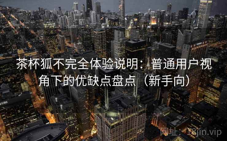 茶杯狐不完全体验说明:普通用户视角下的优缺点盘点(新手向)-第1张图片 茶杯狐不完全体验说明:普通用户视角下的优缺点盘点(新手向)-第1张图片