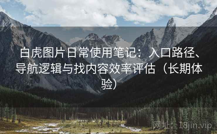 白虎图片日常使用笔记:入口路径、导航逻辑与找内容效率评估(长期体验)-第2张图片 白虎图片日常使用笔记:入口路径、导航逻辑与找内容效率评估(长期体验)-第2张图片