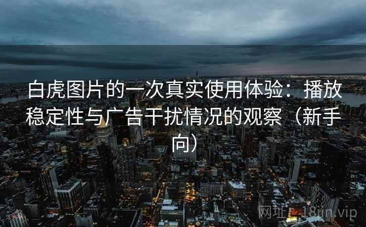 白虎图片的一次真实使用体验：播放稳定性与广告干扰情况的观察（新手向）-第2张图片