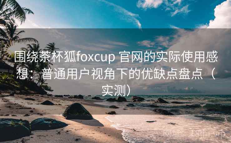 围绕茶杯狐foxcup 官网的实际使用感想:普通用户视角下的优缺点盘点(实测)-第2张图片 围绕茶杯狐foxcup 官网的实际使用感想:普通用户视角下的优缺点盘点(实测)-第2张图片